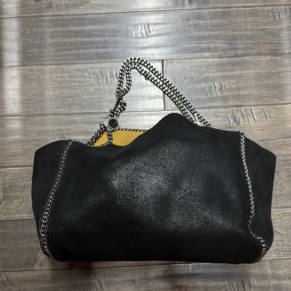 Stella McCartney Falabella large tire Black Vegan leather Chain Shoulder Bag